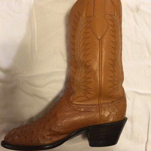 Ostrich men's cowboy boots  size 10.5